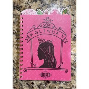 NEW Wicked Musical Glinda Pink Tabbed Journal Diary Notebook